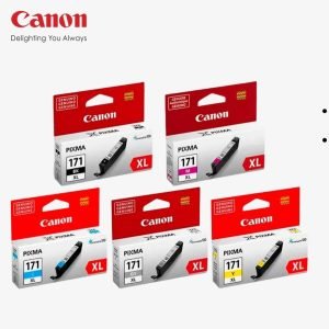 Kit Tintas Canon CLI-171 Original BK C M Y para PIXMA MG5710 MG6810 MG7710 TS5010 TS6010