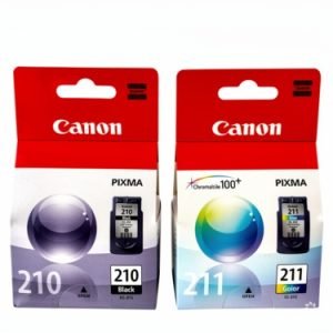 Pack Tintas Canon PG-210 Negra + CL-211 Tricolor Original para PIXMA MP250 MP270 MP280 IP2700